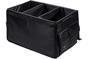 ‎LIVING AIR Living Air Car Organiser for Car Boot / Passenger Seat - Foldable Car Bag, Folding Basket, Storage Box for Car, Motorhome Accessories