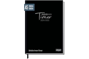 ‎HÄFFT Schulstuff Schüler-Timer 2024/2025 A5 "Black Edition" Schülerkalender, Schüler-Tagebuch, Schülerplaner, Hausaufgabenheft - Organisiert durchs neue Schuljahr - nachhaltig & klimafreundlich