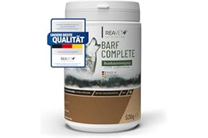 ReaVET Barf Complete Dog 530g - Barf, minéraux, Barf pour Chiens, vitamines Chien, additif Barf Chien
