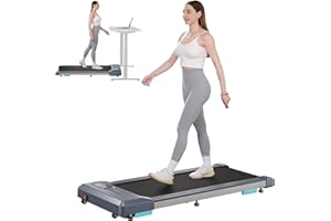 DRIPEX Tapis Roulant avec Télécommande et écran LCD Moteur 2.5HP Walking Pad Tapis de Course Ultra Silencieux Compact pour Maison/Bureau Pas d'assemblage