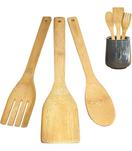 12 Cucchiai Di Legno In Faggio TableCraft - 40,6 Cm, Adatti A Pentole Antiaderenti