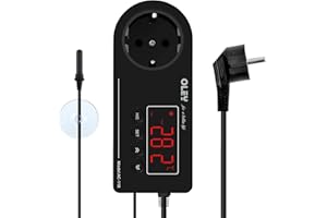 AYYDS Prese di controllo della temperatura con sensore NTC regolatore digitale di temperatura per serra, fattoria/serra, rettili, terrario