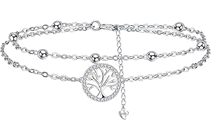 Yinsen Bracelet Argent Sterling 925 Bracelets Femmes Réglable, Bijoux Femme Cadeaux Noël Femme Anniversaire Fête des Mères Cadeau Maman