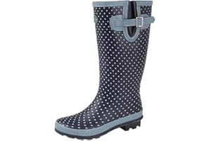 StormWells Ladies Wide Calf Wellies Wellington Boots Plus Extra Comfort Memory Foam Insoles UK 3-9