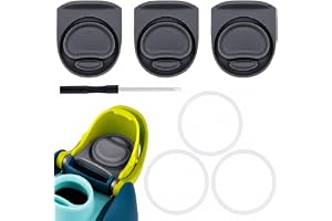 Aribliseza 7 stycken reservsilikonpluggar för Owala Fresip drickflaska, kompatibel med Owala lock, tätningsring, läckageskydd, hygienrengöring, enkel installation, BPA-fri, förlängd