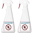 vectovet 1000 ml (2 x 500 ml) forte Spray gegen Fliegen, Mücken, Zecken, Bremsen. Mit 20,6% Icaridin