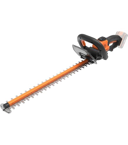 Greenworks Draadloze heggenschaar, 66 cm, lemmet met dubbele werking, borstelloze motor, snijdt tot 28 mm dik, 3400 SPM zonder accu 40 V en oplader GD40HT66