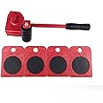 Furniture Displacer 5 in 1 Heavy Duty Mobile Object Moving Tool for Heavy Objects Furniture Lifting and Moving Tool Furniture Slides Kit