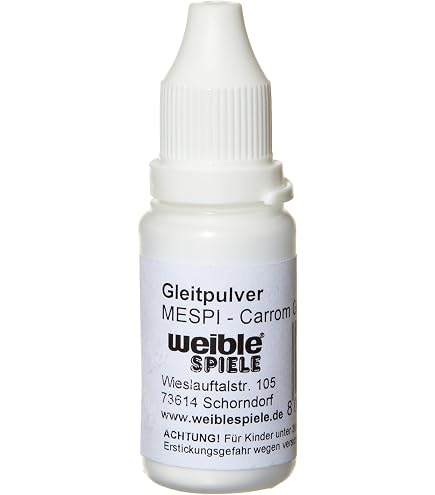 Polvere Lubrificante Per Carrom Weiblespiele 12105 - 15g, Migliora Lo Scorrimento