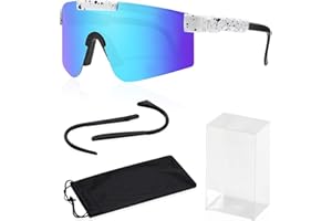 YSDYY Sunglasses, Polarized Sports Glasses with 1 Bag & Case, Windproof for Outdoor Use