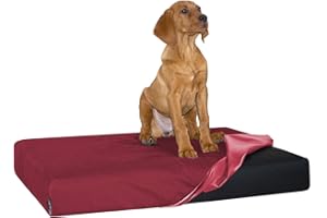 tierlando Quick-Cover Medic Mattress Protector | Square Mattress Protector Goofy | Pluto | Linus | Anton | Scotch (M - 75 x 55 x 5-15 cm, 04 Bordeaux)