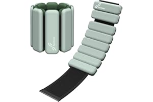 ‎SPORTNEER Sportneer Tragbare Gewichtsmanschetten – 2er-Set (Jeweils 0,5 kg & 1 kg) für Damen und Herren, Knöchelgewicht Set für Yoga, Tanz, Aerobic