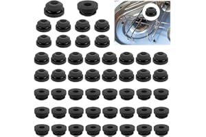 Lanpeeking 50 Stück Topfträgergummis, Gummidurchführungen Gummifüße für Topfstützen mit 5mm Stäben, Wohnmobil-Kochfeld Zubehör, Kompatibel mit Dometic, Smev und Thetford