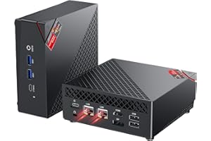 NiPoGi AM06 Pro Mini PC АMD Ryzen 7 7730U(8C/16T, jusqu'à 4,5 GHz), 16 Go DDR4 512 Go M.2 SSD Mini Desktop Computer WiFi 6, Graphique АMD Radeon 2000 MHz, Triple écran 4K, Double LAN, DP/HDMI/Type-C