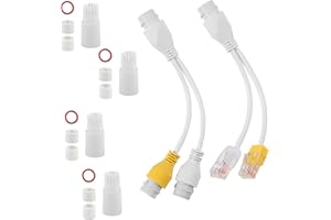 TXErfolg Combinateur et Répartiteur PoE Adaptateur répartiteur POE Alimentation pour 2 caméras IP avec Seulement 1 câble Plug Play étanche pour Utilisation avec Les caméras PoE Reolink RLA-POECS1
