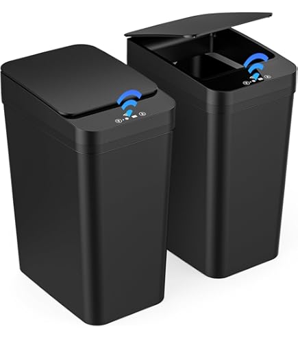 SVITA Sensor Prullenbak 50L Staal Prullenbak met sensor Elektrische afvalbak Keuken Automatische prullenbak met sensor grijs
