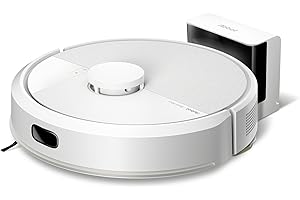 iRobot Roomba 105 Combo, Robot Aspirapolvere Lavapavimenti, Pulizia a 4 Fasi, Navigazione ClearView LiDAR, Rilevamento di Tappeti/Moquette, Pulizia Mirata, Controllo tramite App, Bianco