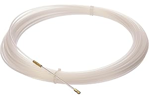 Electraline Tire fils Nylon, Diamètre 3 mm, Blanc, Clair, 25 M