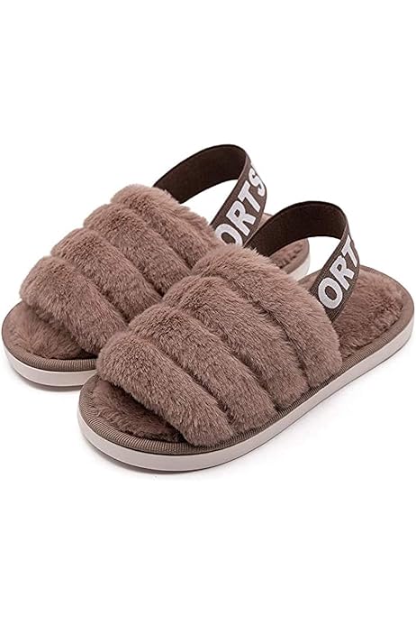 infant fluffy sliders