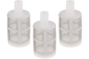 FRENECI VANKOA 3pcs Écran en Acier Inoxydable de Crépine de Pompe à Eau Convient pour Tuyau de 7-10mm - blanc
