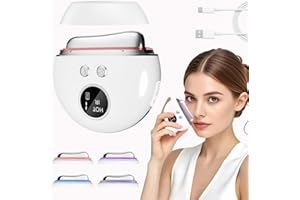 XTRWHZ Ems Gua Sha, Gua Sha Elektrisch 4-in-1-Gesichtsschaber 4 Funktionslichter GesichtsmassagegeräT 9 Einstellbare IntensitäTsstufen Facelifting-GeräT, füR Anti-Aging, Anti-Falten und Anti-öDeme