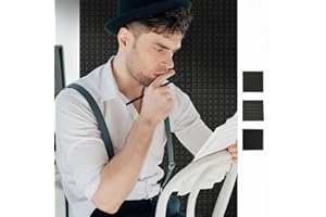 ANTEVIA MATÉRIAUX ANTEVIA - Lot de 12 Panneaux acoustiques mousse adhésifs - 3 MODÈLES AU CHOIX (Pyramide)