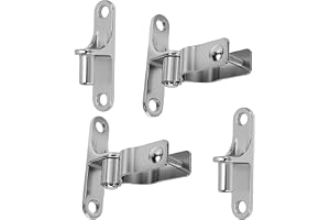 Fafeicy 2 St 304 Portgångjärn i Rostfritt Stål för 1-3/8 Rör Farm Gate Hardware Väggmonterade Gångjärn för Kedjelänksstängsel