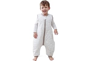 MIKAFEN Śpiwór niemowlęcy zimowy z nogawkami 2,5 Tog, 100% bawełna, śpiwór zimowy dla chłopców i dziewczynek