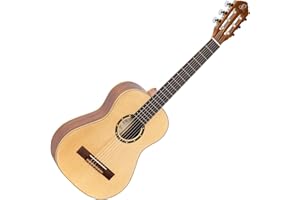 Ortega Guitars 1/2 Classical Guitar – Family Series – Including Gig Bag – Spruce, Mahogany, Natural (R121-1/2)