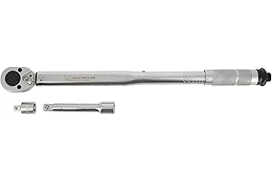 MICHELIN Klucz dynamometryczny MTW 210 do samochodu, moment obrotowy 42 do 210 Nm, adapter i przedłużka 125 mm, duży