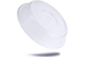 Kerafactum Campana per piatti, protezione dell'aroma, copertura per microonde, paraspruzzi in PP, foro massiccio, impilabile, Ø 26 – 26,9 cm, colore: latte