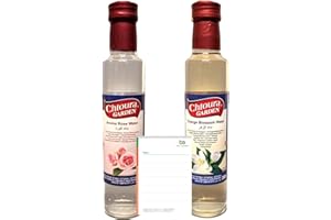 BEN'S GARDEN Chtoura Garden Blütenwasser Duo: Rosenwasser, Orangenblütenwasser, 250ml (2x250ml), zur Aromatisierung von Süßspeisen, Backwaren und Getränken + Ben’s Garden Notizblock Set
