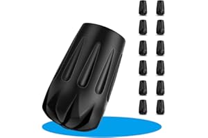 ‎ACIELANNA Nordic Walking Stöcke Gummipuffer 12 Stück, Gummipuffer für Walkingstöcke Universal, Wanderstöcke Gummipuffer für Trekking Poles, Gehstock Gummipuffer Anti-Rutsch, Verschleißfest, Starker Halt(11mm)