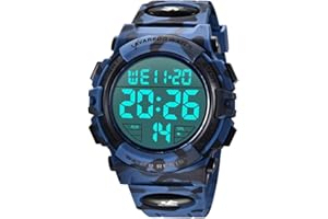 BEN NEVIS Montre Numérique pour Homme Montres Militaires de Sport 5ATM Chronographe Extérieur étanche Montres Militaires pour Hommes avec éclairage Arrière LED/Alarme/Date