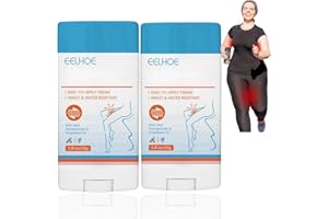 JINJIAR 2PCS Anti Chafe Stick,Anti Chafing Cream,Glide Anti Chafing Stick,Thigh Anti Chafe Cream,Sweat Resistant Anti Chafe Balm,Body Chafe Balm for Heel,Lower Arm,Legs,Waterproof Anti Chafe Gel Running