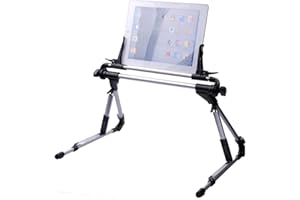 Aussel Portable Universal Tablet Bed Frame Holder Adjustable Foldable Stand for Tablet iPad 1 2 3 4 5 air Iphone6/6 Plus Samsung Galaxy Tab,Lazy Beside Bed,Car, Bedroom,Kitchen,Office,Bathroom