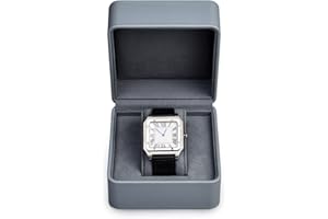 Oirlv PU Leather Watch Box Luxury Watch Case for Men and Women for Valentines Day Birthday Gifts Anniversary Christmas Father's Day Gift