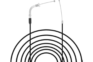 Windance 190cm 74.8" High Performanc Motorcycle Refitting Throttle Cable, Adjustable Flat Slide Carburetor Throttle Cable Fit for Honda Yamaha Keihin GY6 Scooter ATV (Black)