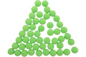 TOYANDONA 50pcs Balles De Lancement Rondes en Mousse, Balles De Remplacement pour Jeu De Tir, Jouet pour Enfants, IdéAl pour Jeux IntéRieurs Et ExtéRieurs, Interactions Familiales
