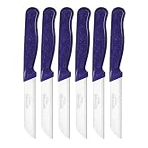 Solingen 6'lı Tırtıklı Meyve Bı&ccedil;ağı Seti, Paslanmaz &Ccedil;elik, Ergonomik Kaymaz Sap, Ultra Keskin, Meyve ve Sebze i&ccedil;in, 18 cm (MO