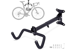 YAOZUP Fahrrad Wandhalterung bis 30 kg, Fahrradhalterung Wand mit Rahmenschutz, Faltbarer Fahrrad Wandhalterung für Fahrrad, Rennrad, E-Bike,MTB ect, Wandhalterung Fahrrad für Garage und Wohnung