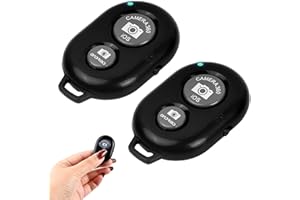 JINLAILI Bluetooth Selfie Fernbedienung, Selbstauslöser Handy Remote Shutter, Fernauslöser 10m mit Kamera Auslöser für IOS und Android (2 Stück)