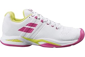 Babolat Femme Propulse Blast AC AC Chaussures de Tennis Chaussure pour Toutes Les Surfaces Blanc - Rose
