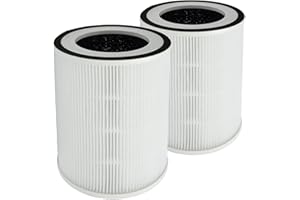 PUREBURG Filtro HEPA di ricambio compatibile con Afloia KILO, KILO PRO, Morento Kilo 360° a 3 stadi filtrazione purificatore d'aria e purificatore d'aria CUCKOO CAC-10510FW, confezione da 2