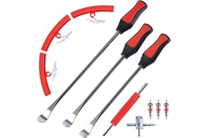 LACKINGONE Reifen Montiereisen Hebelwerkzeuge Metall Montierhebel Reifenmontage Kit für Fahrrad Motorrad (3 Montierhebel)