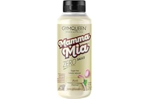 ‎GYMQUEEN GymQueen Mamma Mia Zero Sauce, kalorienarm, ohne Fett & ohne Zucker, zum Verfeinern von Gerichten oder als Salat-Dressing, vegetarisch und laktosefrei, Aioli Soße