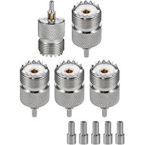 Connettore Mini UHF Maschio A UHF Femmina PL259 SO239 Antenna A Motorola Adattatore RF Nichel/placcato Oro Nuovo Di Zecca E Di Alta Qualà - Foto 4