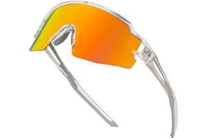 ROCKBROS Occhiali da Sole Ciclismo Bambini, Occhiali Polarizzati per Bici MTB, Protezione UV400, Montatura TR90, Adatto per Sportivi Running Escursione, Ragazzi e Ragazze