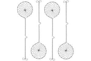 Nuluxi Fondue Strainer Stainless Steel Colander Sieve Hot Pot Colander Stainless Steel Wire Skimmer Spoon with Handle Professional Wire Skimmer for Kitchen Frying Food Pasta Hot Pot Cooking(4 Pieces)