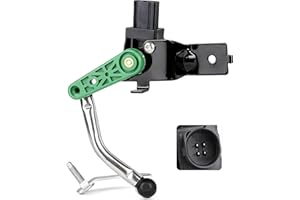 EFUTURETIME Niveausensor Vorne Links Leuchtweitenregulierung Sensor mit Gestänge, Scheinwerfer Level Sensor Kompatibel mit VW, Audi, SEAT (3C0412521B)